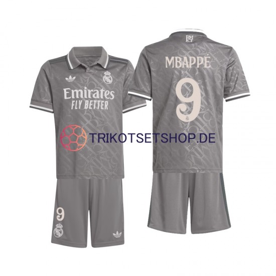 Real Madrid Mbappé Kylian 9 2024-2025 Kinder Trikotset Ausweich Kurzarm