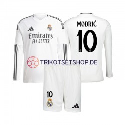 Real Madrid Modrić Luka 10 2024-2025 Kinder Trikotset Heim Langarm