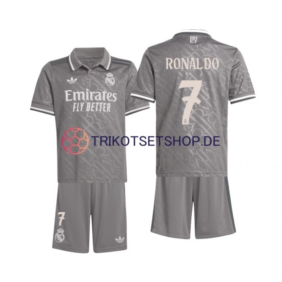 Real Madrid Ronaldo 7 2024-2025 Kinder Trikotset Ausweich Kurzarm