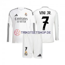 Real Madrid Vinicius Junior 7 2024-2025 Kinder Trikotset Heim Langarm