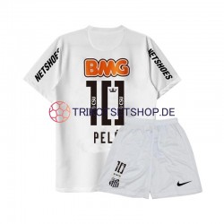 Santos PELE 10 Retro 2011-2012 Kinder Trikotset Heim Kurzarm