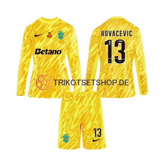 Sporting CP Torwart Kovacevic 13 2024-2025 Kinder Trikotset Ausweich Langarm