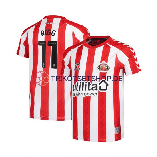 Sunderland Chris Rigg 11 2024-2025 Herren Trikot Heim Kurzarm