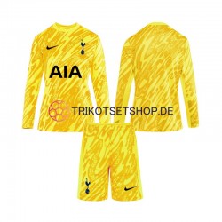 Tottenham Hotspur Torwart 2024-2025 Kinder Trikotset Heim Langarm