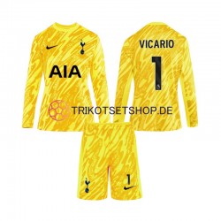 Tottenham Hotspur Torwart Vicario 1 2024-2025 Kinder Trikotset Heim Langarm